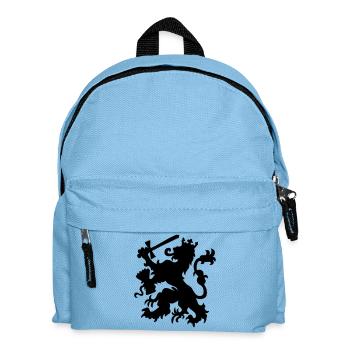 Leeuw, Lion, Lowe - Sac à dos Enfant - bleu clair - Devant