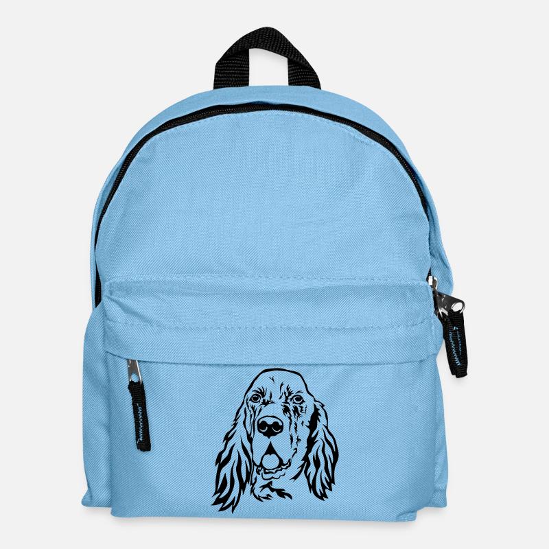 Tête de setter anglais - Sac à dos Enfant - bleu clair