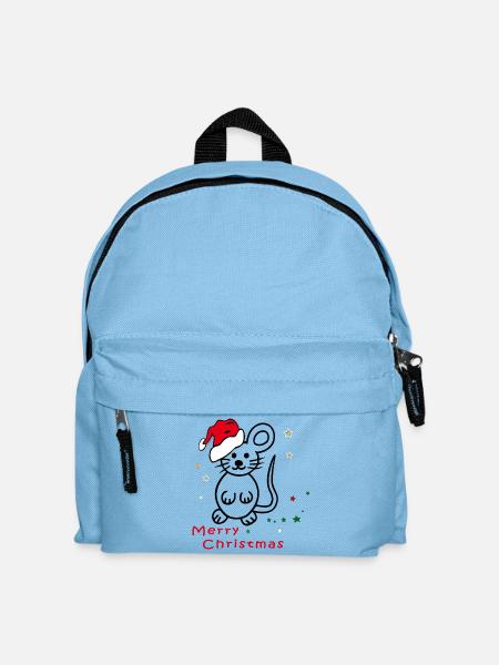 Merry Christmas, Advent - Kinder Rucksack - Hellblau