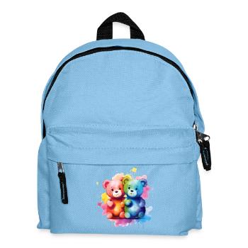 Liebe ist eine Bärennotwendigkeit - Kinder Rucksack - Hellblau - Vorne