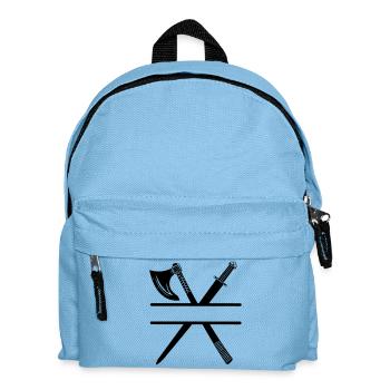Viking axe sword - Kids' Backpack - light blue - Front