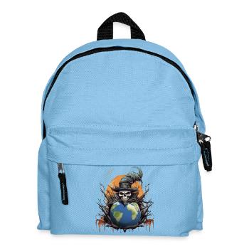 La mort de la planète de protection de l’environnement de la Terre - Sac à dos Enfant - bleu clair - Devant