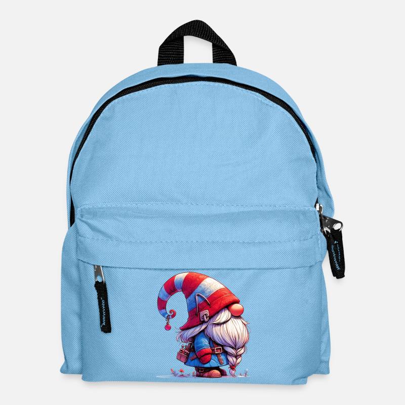 Gnom-Goblin-Elf - Kinder Rucksack - Hellblau
