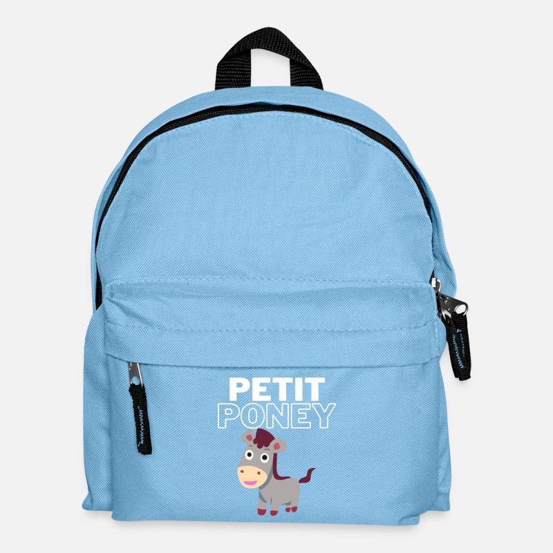 Petit poney - Sac à dos Enfant - bleu clair