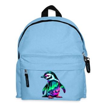 Aurora Borealis Pinguin - Kinder Rucksack - Hellblau - Vorne