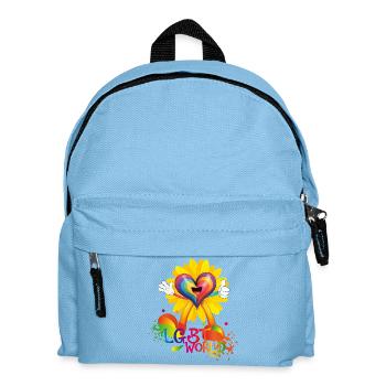 LGBT-WELT - Kinder Rucksack - Hellblau - Vorne