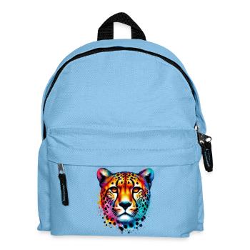Cheetah - Kids' Backpack - light blue - Front