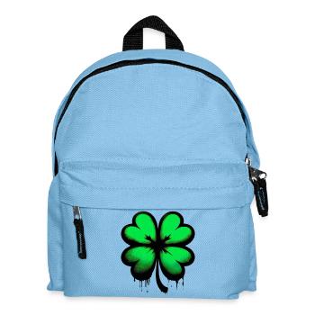Four-leaf clover - Kids' Backpack - light blue - Front