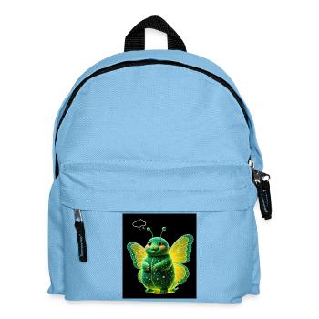Grünleuchter Schmetterling  - Kinder Rucksack - Hellblau - Vorne
