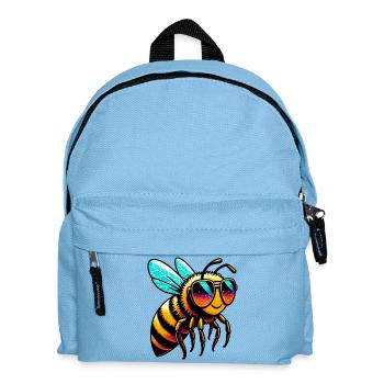 Bee - Kids' Backpack - light blue - Front