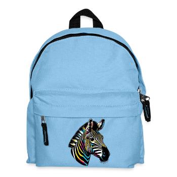 Zebra - Kids' Backpack - light blue - Front