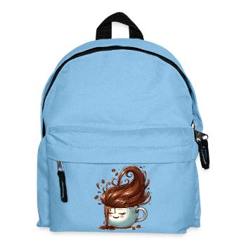 Tasse à café de bonne humeur cadeau - Sac à dos Enfant - bleu clair - Devant