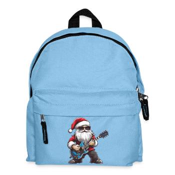 Santa Claus Guitar - Kids' Backpack - light blue - Front