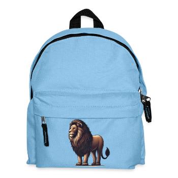 Lion majestueux Illustration TShirt - Sac à dos Enfant - bleu clair - Devant
