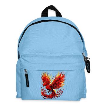 Roter Phönix - Kinder Rucksack - Hellblau - Vorne