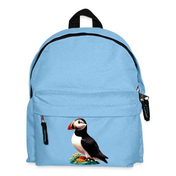 Papageitaucher - Kinder Rucksack - Hellblau - Vorne