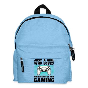 Gamer und Rhinoceros: Videospiele und Macht - Kinder Rucksack - Hellblau - Vorne