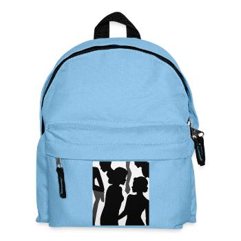 Schatten der Figur - Kinder Rucksack - Hellblau - Vorne