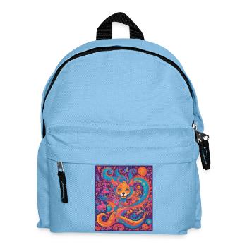 Une créature fantastique dans un monde coloréFantast - Sac à dos Enfant - bleu clair - Devant