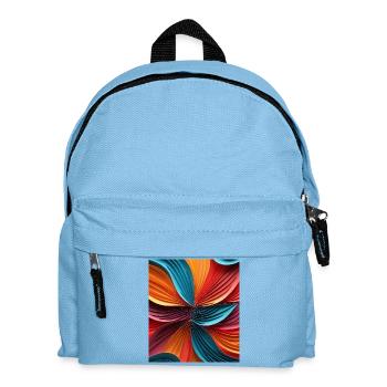 Colorful abstract paperColorful abstract with - Kids' Backpack - light blue - Front