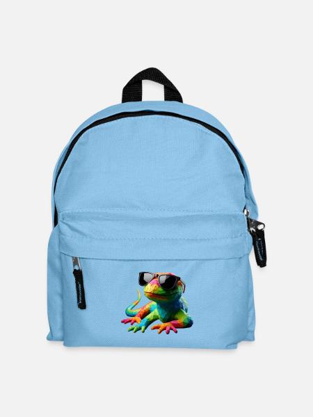 LIZARD cool multicolor - Kinder Rucksack - Hellblau