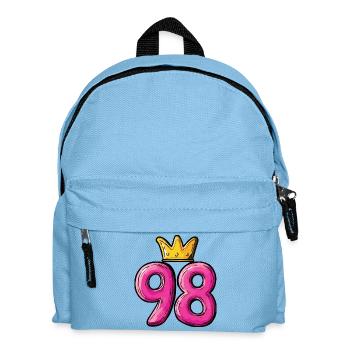 98 Nombre Couronne - Sac à dos Enfant - bleu clair - Devant