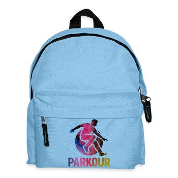 Parkour Jump - Dynamic Urban Design - Kids' Backpack - light blue - Front