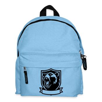 Unser Bär - Kinder Rucksack - Hellblau - Vorne