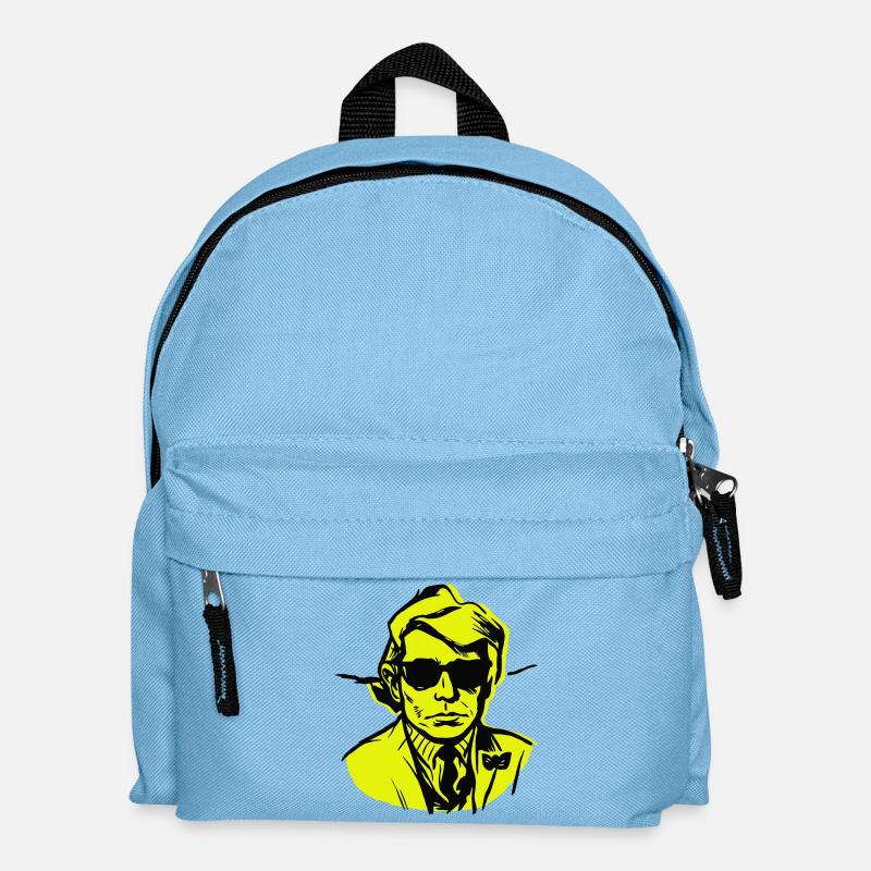 Man Art Illustration - Kinder Rucksack - Hellblau