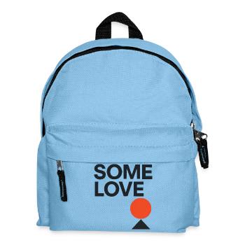 Minimalist "Some Love" Design – Geometric - Kids' Backpack - light blue - Front