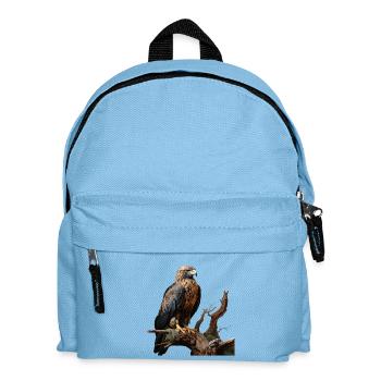 Imperial eagle on mossy branch - Kids' Backpack - light blue - Front