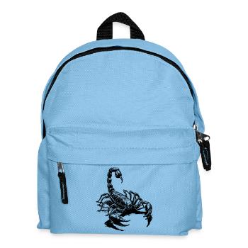 Skorpion schwarz - Kinder Rucksack - Hellblau - Vorne
