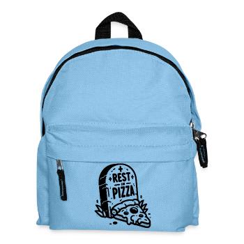 Repos dans la pizza - Sac à dos Enfant - bleu clair - Devant