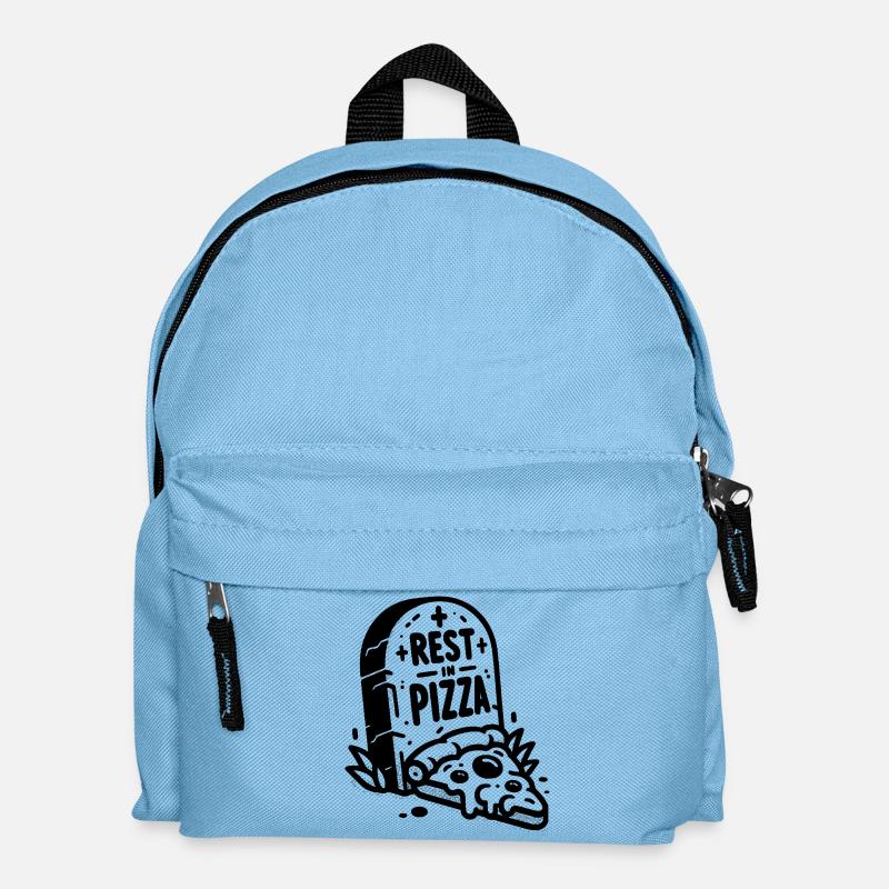Rest in Pizza - Kids' Backpack - light blue