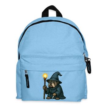 Bulldog Wizard Lantern - Kids' Backpack - light blue - Front