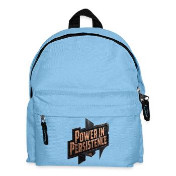 Power in persistence - Kids' Backpack - light blue - Front