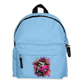 Punk Kuh – Wild and Rebellious - Kids' Backpack - light blue - Front