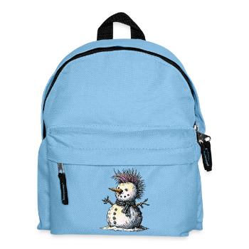 Humour hivernal punk de bonhomme de neige - Sac à dos Enfant - bleu clair - Devant
