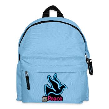 DOVE NEON - peace & love - Kids' Backpack - light blue - Front