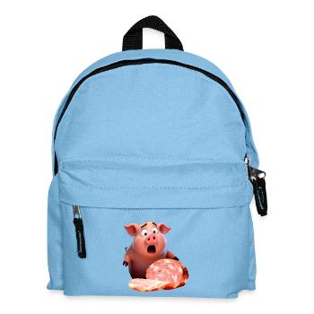 Verzweifeltes Schwein - Kinder Rucksack - Hellblau - Vorne