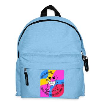 Leben & Zähne. POP - Kinder Rucksack - Hellblau - Vorne