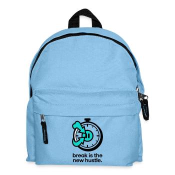 break is the new hustle - Kids' Backpack - light blue - Front