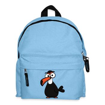 Funny Toucan Bird with Big Beak - Kids' Backpack - light blue - Front