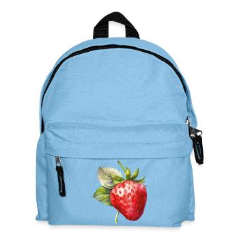 Erdbeer Aquarell Frische - Kinder Rucksack - Hellblau - Vorne