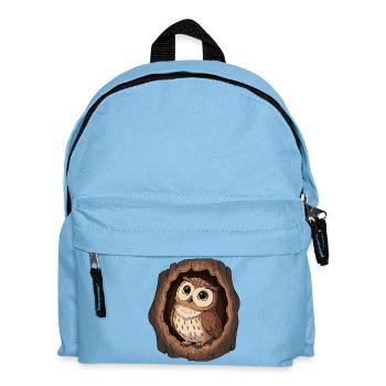 Owl view in the tree hollow - Kids' Backpack - light blue - Front