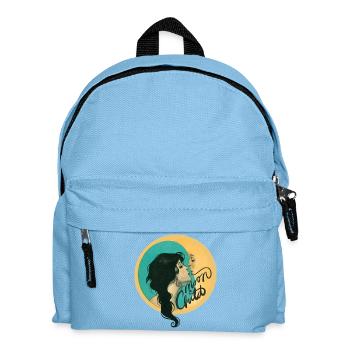 Moonlit Embrace - Kids' Backpack - light blue - Front