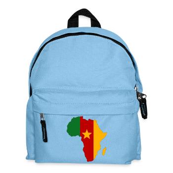 Kamerun Flagge Afrika - Kinder Rucksack - Hellblau - Vorne