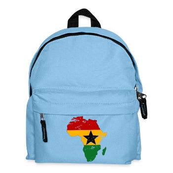 Ghana Flag Africa used - Kids' Backpack - light blue - Front
