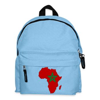 Pavillon du Maroc Afrique - Sac à dos Enfant - bleu clair - Devant