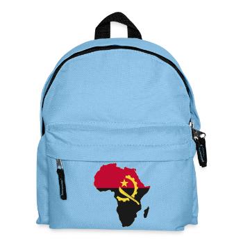 Angola flag Africa used - Kids' Backpack - light blue - Front